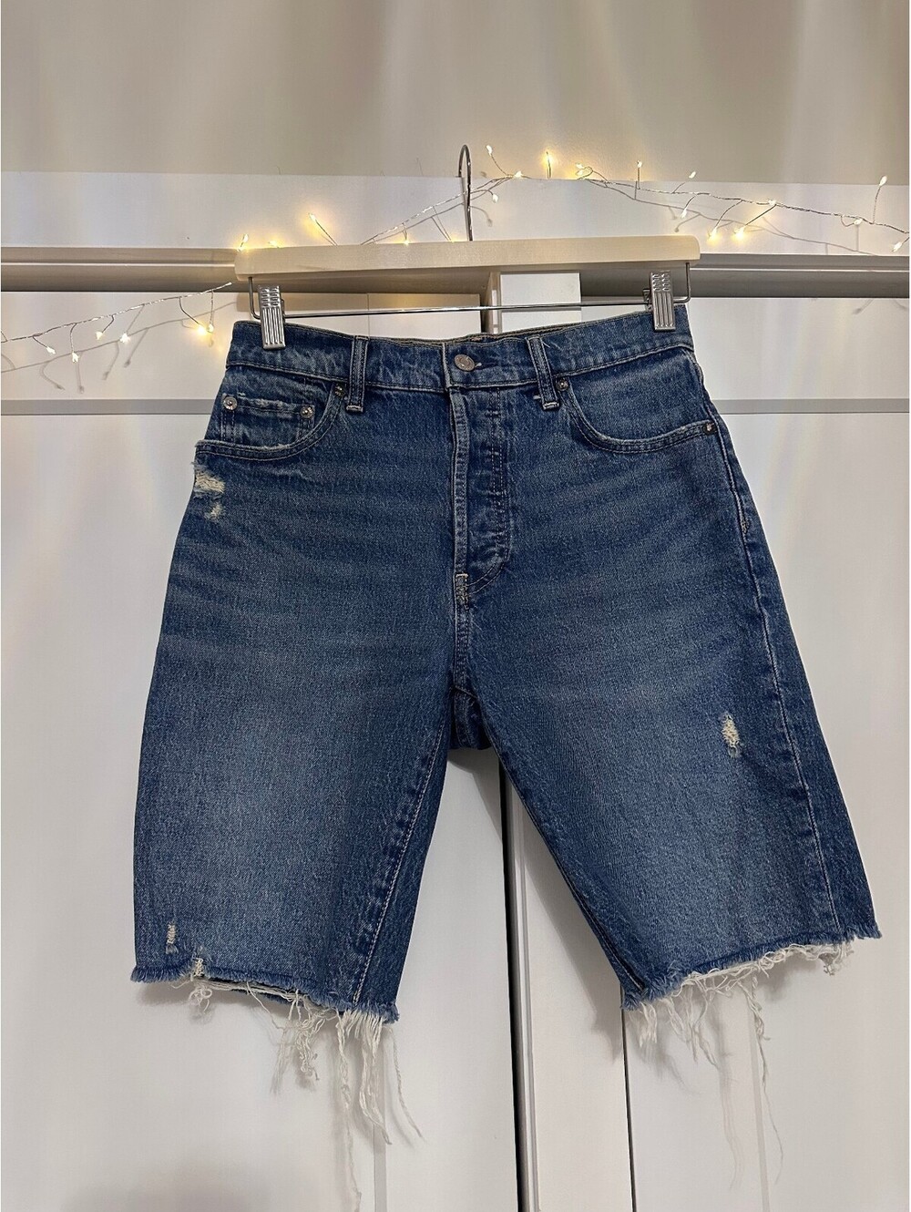 GAP Bermuda High Rise Denim Shorts Size 25